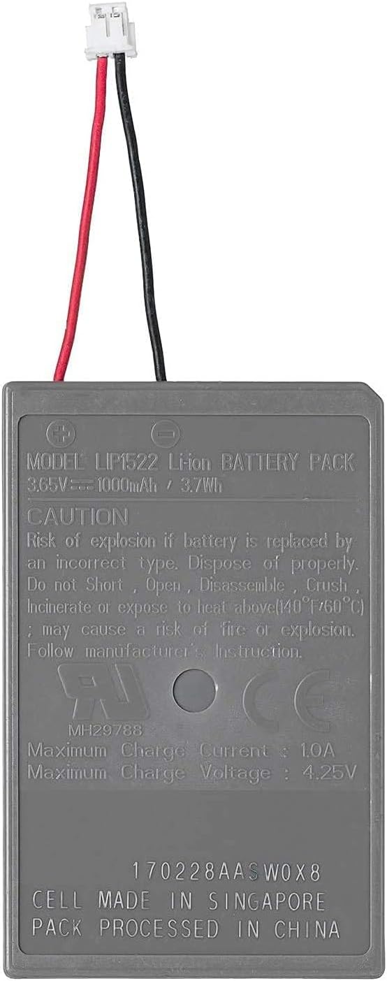 New World for PS4 Controller Battery V2 Battery for PlayStation 4 PS4 Controllers V2 Version 2 JDS/JDM 040/050/055 CUH-ZCT2 or CUH-ZCT2U Series 2nd Gen 2016 Version Small Connector 3.65V 1000mAh
