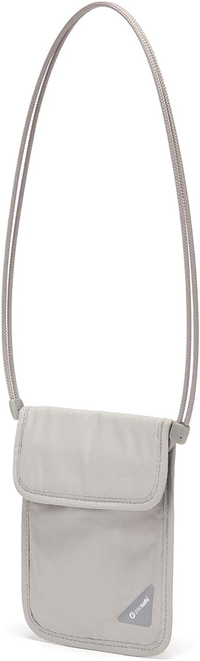  | Pacsafe Coversafe X75 Anti-Theft RFID Blocking Neck Pouch, Black | Travel Wallets