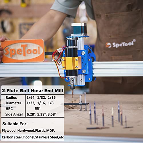 SpeTool 3Pcs Ball Nose Set