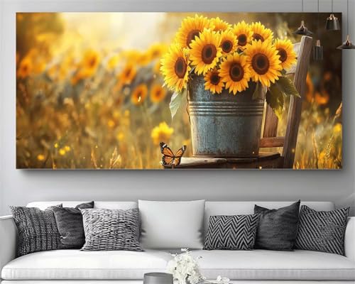 Canevas artisanat loisirs decoration tournesol adulte 80x240 cm