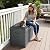 Greesum 100 Gallon Resin Deck Box Large Outdoor Storage Boxes with Cushions for Garden Tools, Patio Furniture Pillows, Pool Supplies, Gray