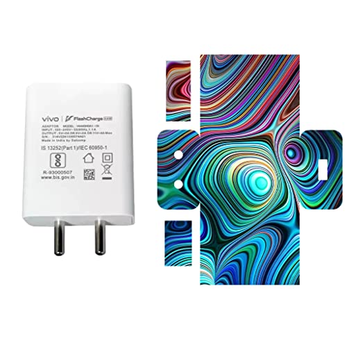 Image of AtOdds - Compatible for Vivo Flash Charger (44W) - Charger /Adapter Skin Wrap (WaterPaint)
