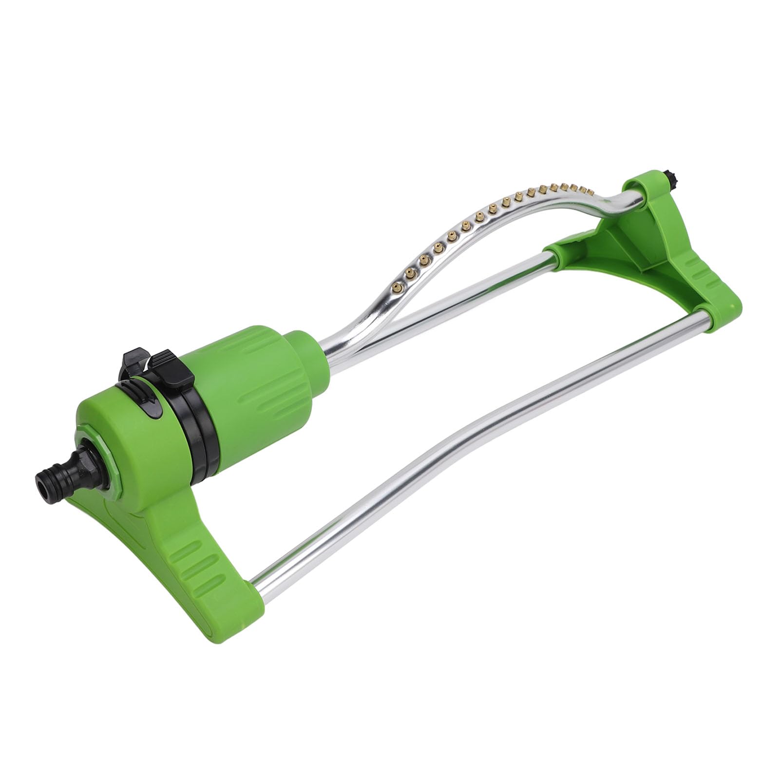 Irrigatore oscillante per prato 17 fori Irrigatore oscillante automatico regolabile per irrigazione Strumento di irrigazione per giardino ABS Lega di alluminio Rame 46x15x1