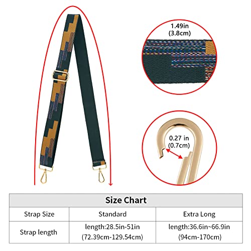 Image of ZOOEASS Wide Shoulder Strap Adjustable Replacement Belt Crossbody Canvas Bag Handbag