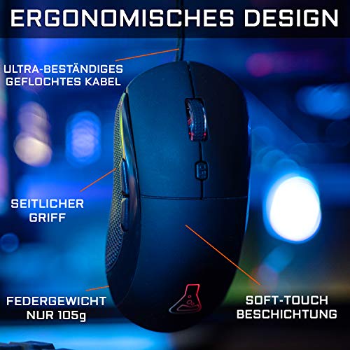 Gaming-Tastatur und Maus The G-Lab Combo Iridium