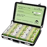 Geldkoffer als Geldgeschenk,Gutschein Verpackung,Mini-Aktenkoffer,Aluminium mit Schnappverschluss GeldkofferKreative Geschenke passend für Kinder und Freunde (Schwarz)