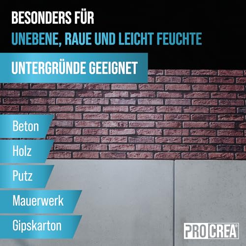 PROCREA® 1x Premium Folienkleber für Dampfsperre Profidicht [Luftdicht nach DIN 4108] Dauerelastische Kleb- & Dichtmasse für Dampfbremsen, Dampfsperrfolien in Profi-Qualität - Made In Germany