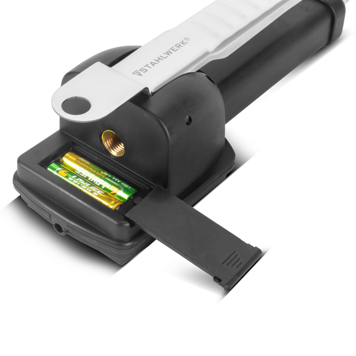 STAHLWERK Inflador digital de aire comprimido DRP-18 ST | Inflador de aire comprimido con manómetro digital | Manómetro digital para coches, camiones, motos, bicicletas | Rango de medición 0-18 bar