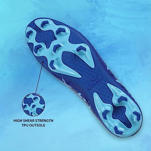 Image of Nivia Encounter 11.0 Football Stud for Mens, TPU Sole with PVC Synthetic Leather Upper for Hard and Grassy Surfaces