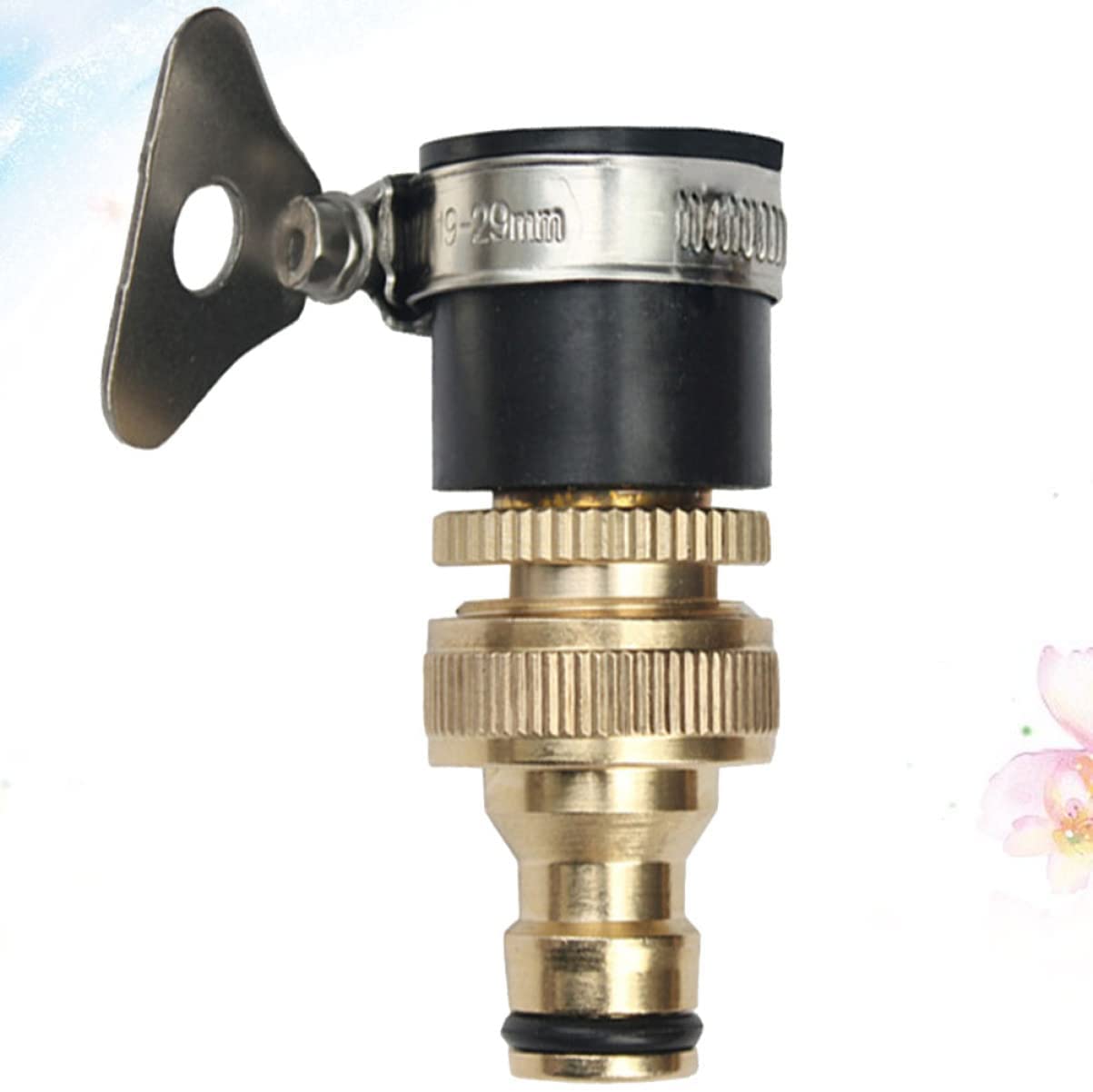 3pcs filettatura adattatore connettore universale per acqua di rubinetto in rame da collegare a rubinetto in ottone pollici tubo rapido connettori da giardino dorati per tubo di raccordo maschio/ner