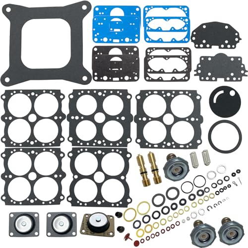 Carburetor Rebuild Kit Repacement For Holley Carburetor Renew Kits 37-485 For 4 BARREL GASOLINE DOUBLE PUMP MODEL 4150 600 650 700 750 800 850 CFM