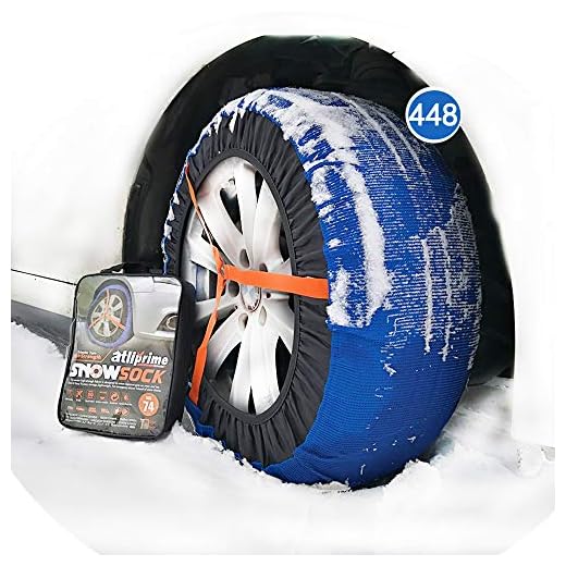 atliprime Fabric Snow Chain Textile tire Chains suv Snow Sock for SUV/4X4/Light Truck (KD448)