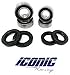 Iconic Racing Both Front Wheel Bearing and Seal Kits Compatible with 03-14 Suzuki LTZ 400 Z400 LTZ 250 LTR450