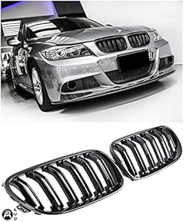 GermanCarParts GCP-039001 Nieren Doppelsteg Sport Kühlergrill, Glanz Schwarz