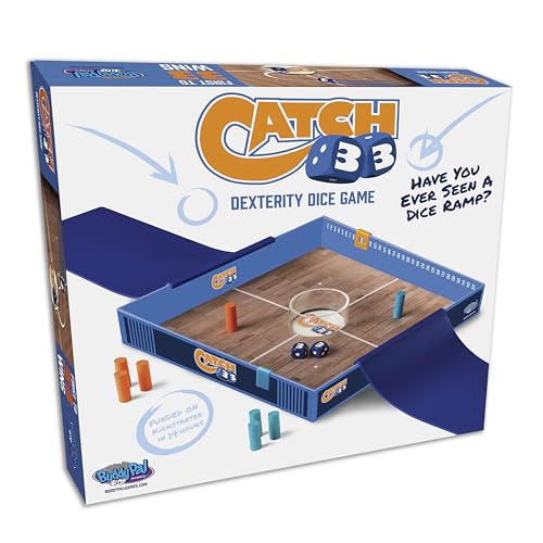 Buddypalgames Catch 33-The high-Flying, Hoop-Shooting dice ramp Game - Fun for All Ages.