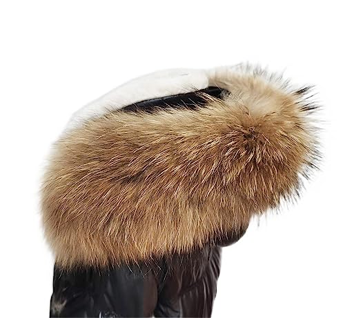 Real Pelts Collars Warm Hairs Scarf Raccoon Hairs Collar Hood Unisex