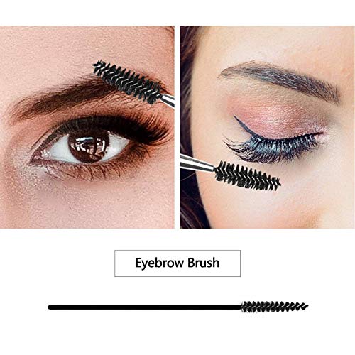 Eyebrow Scissors And Three Eyebrow Brushs, Beard And Nose Trimming Scissors Eyelash With Curved Craft Stainless Steel Scissors #TOP3