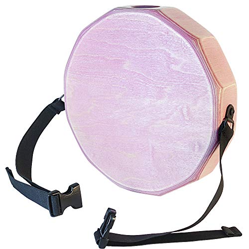 Ktäk -The First Handcrafted, Hand Drum Percussion, Two-Sound Cajón Body Snare, Portable Cajon By Kandu (Crazy Pink) #TOP2