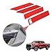 Aunginsy Car Inner Door Panel Strip Trim Cover Compatible with Toyota Tundra 2022+/Sequoia 2023+ Front Rear Door Handle Panel Decorative Cover Protector ABS Accessories(with Memory Seat Switch Hole)