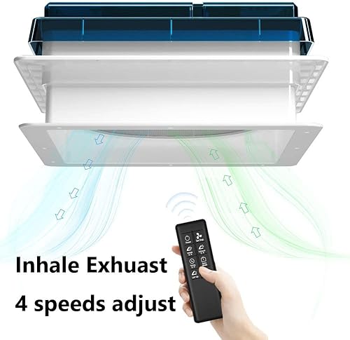 Miniatura 3 de Ventilador de ventilación de autocaravana de 14 pulgadas, motor de menos ruido con control remoto, ventilación Air Max RV velocidades de 12 V,