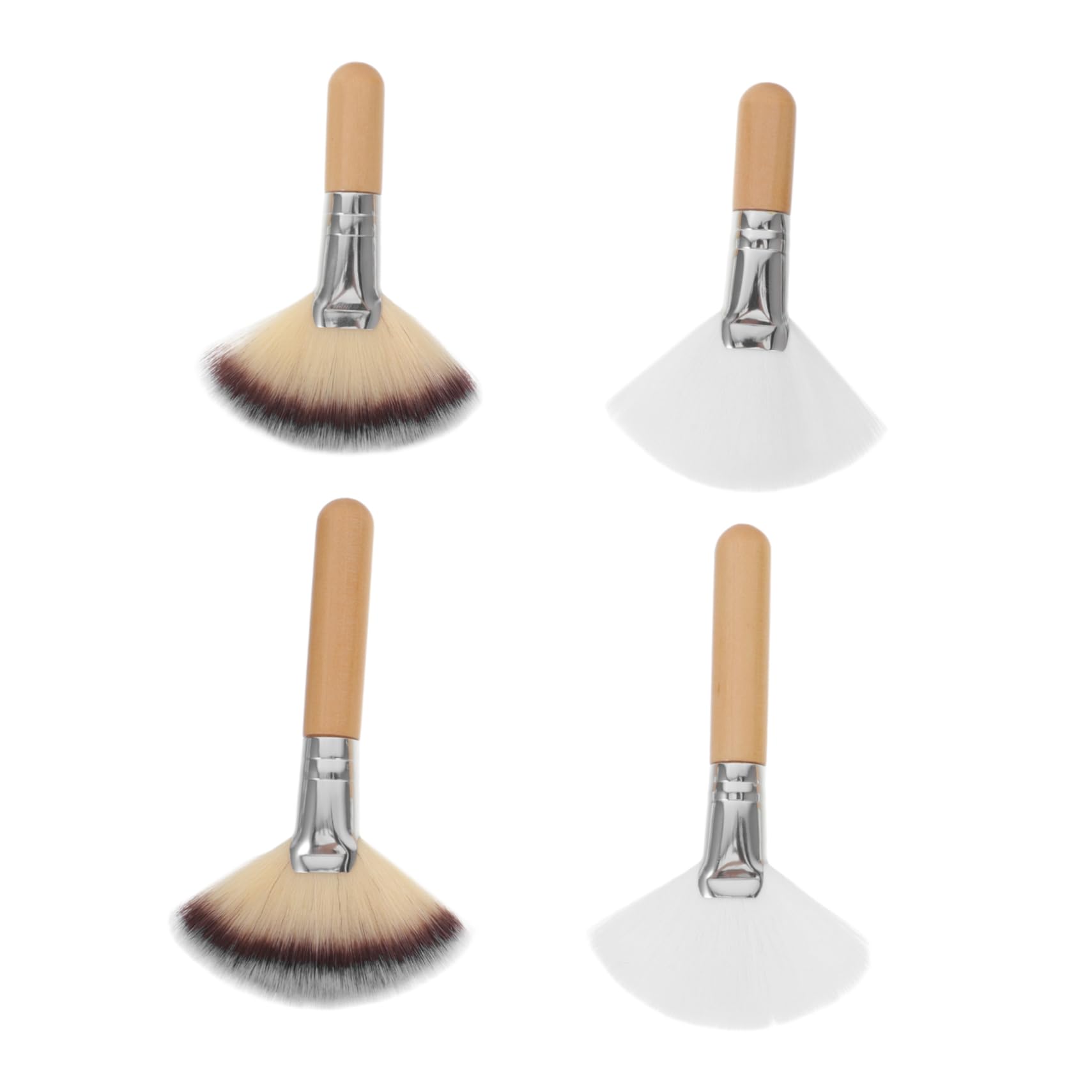 FRCOLOR 20pezzi Pennelli Trucco Viso Morbido Con Manico Per Fondotinta Blush e Polvere Strumenti Professionali Per Makeup Facile e Preciso