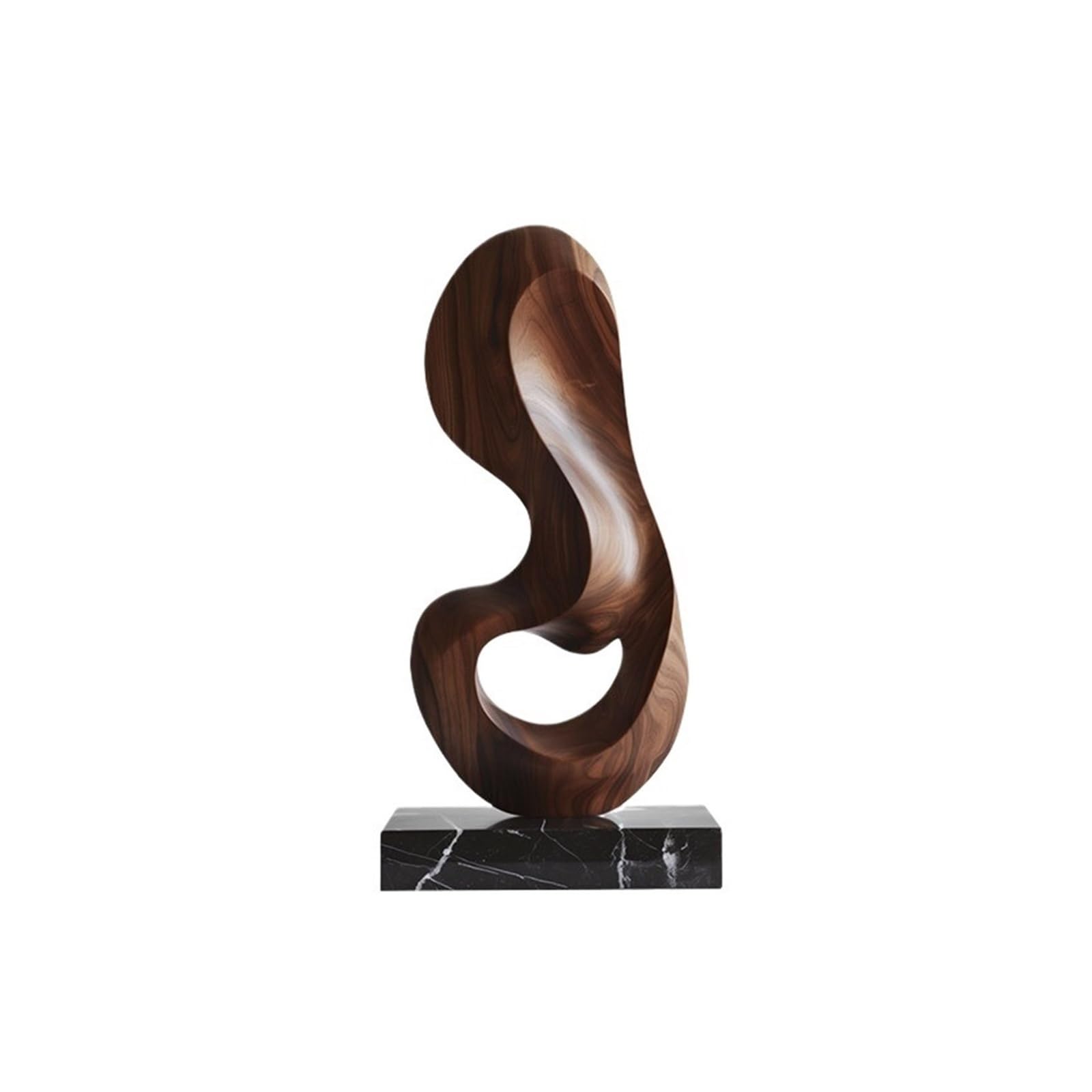 zhuyanbo007 Desk Statue, Abstract Wooden Sculpture Ornaments Interior Decorations Carvings Art Pieces