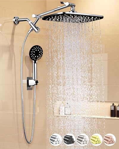 Veken 11.8' Rain Shower Head with Handheld, High Pressure Handheld Shower with Multi Spray Modes,...