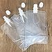 Just E Joy 100x Drink Pouches Disposable Plastic Drinking Flasks Packaging Bag w/Rotating Nozzle Hand-held Clear Smoothie Bags for Juice Milk Brewing Beer Storaging Liquid