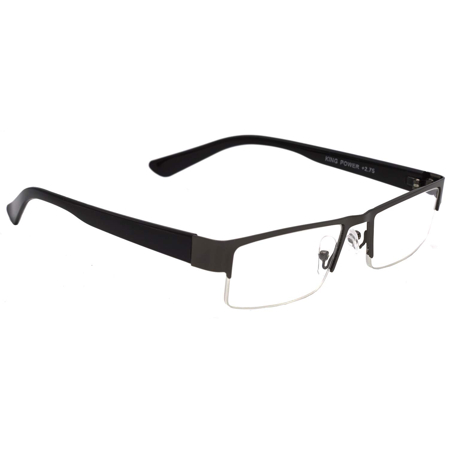 HRINKAR Rectangle Half Rim Portable Reading Glasses For Men And Women (Grey Frame, +2.00, Near Vision) | HRD02-GRY-200 (B07HTWKB8F) Amazon Price History, Amazon Price Tracker