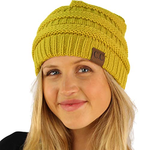 Image of Hatsandscarf CC Exclusives Solid Color Beanie Tail Hat for Adult (MB-20A)