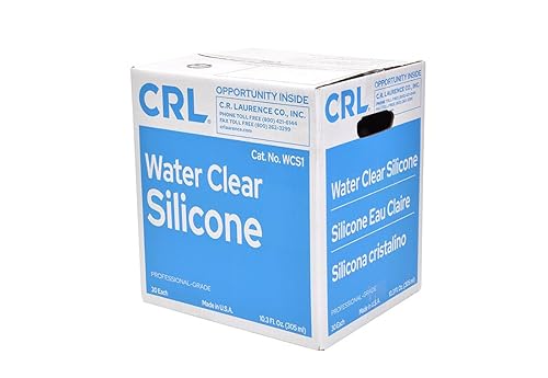 Miniatura 7 de C.R. LAURENCE WCS1 CRL - Sellador de silicona transparente al agua, cartucho de 10.3 onzas líquidas