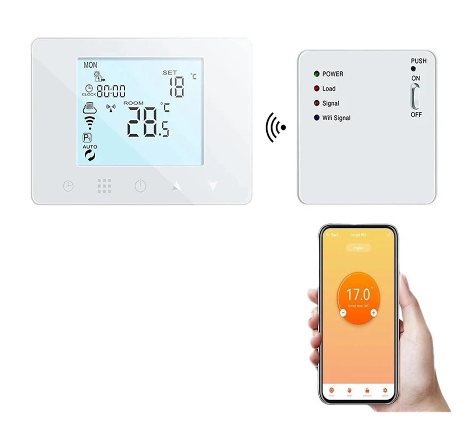 Regulator Temperatury, Inteligentny termostat Wiszący podłogowy kocioł gazowy Elektryczny regulator temperatury ogrzewania wodnego