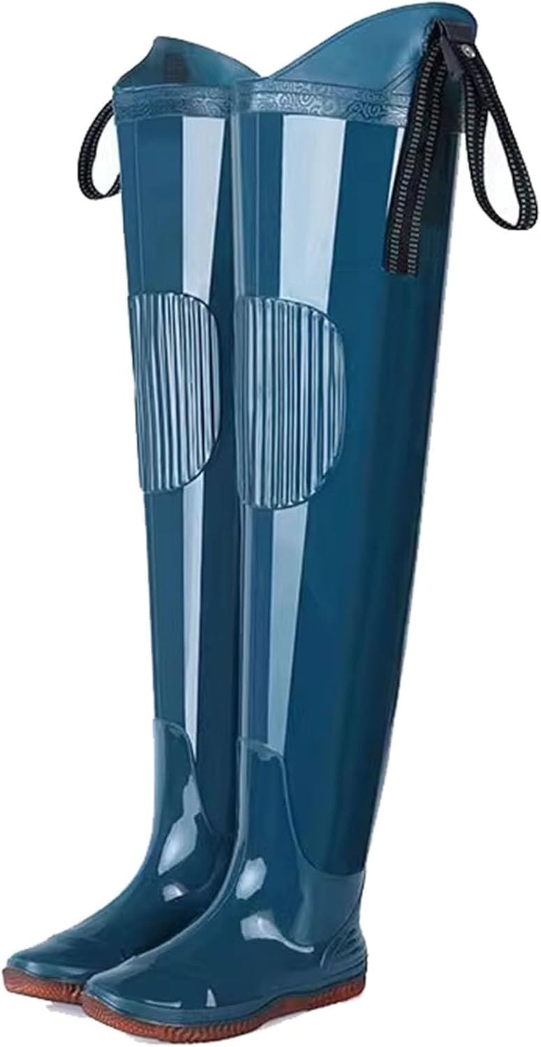 Hip Wader PVC Lekkie Wodoodporne Buty Wędkarskie Z Grubą Antypoślizgową Podeszwą Oxford Dla Mężczyzn I Kobiet(7.5 UK)