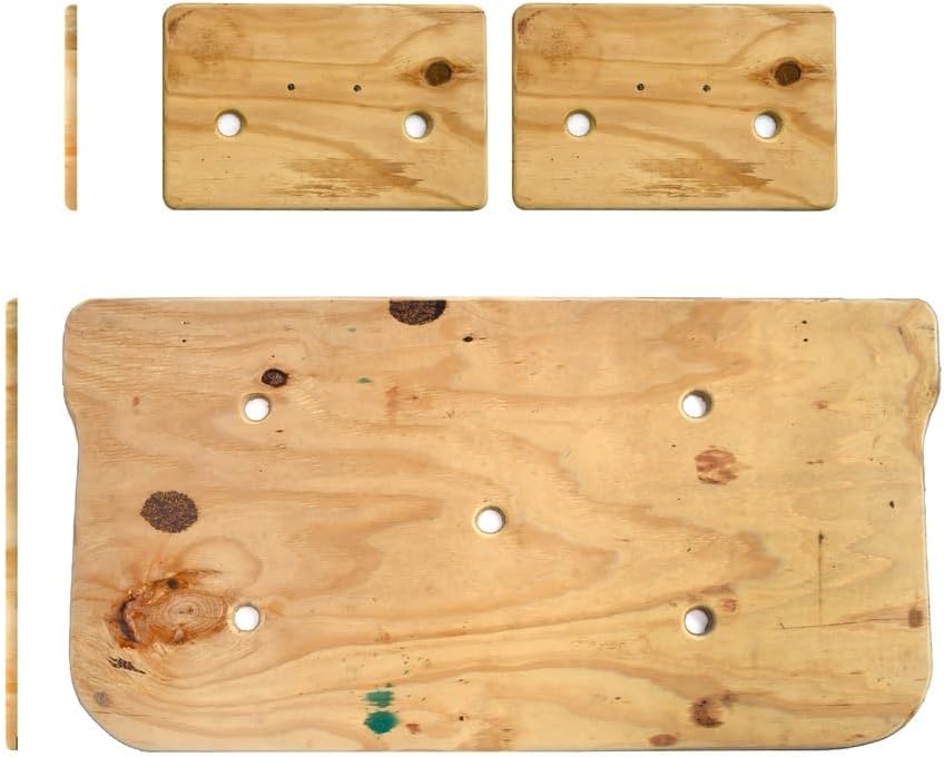 EZ-GO Marathon/TXT/RXV and Club Car Pre-2000/Post-2000 5/8 Inch Plywood Seats 3 Piece with Predrilled Holes and threaded press inserts for durability Hardware Accessory Pack. Hinges not included.