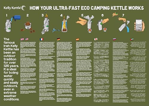 Kelly Kettle - Ultimate 'Base Camp' Kit - VALUE DEAL | Includes 1.6 ltr S.Steel Camping Kettle, Cook Set, Wood Camp Stove, Cups, Plates, Base Support | Fuel with sticks | Picnics, Scouts, Storms - Image 2