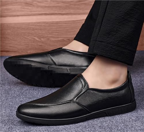 Mens Loafers Leather Dress Shoes for Business Casual Office Work Wedding Comfortable Lightweight Walking Slip On4