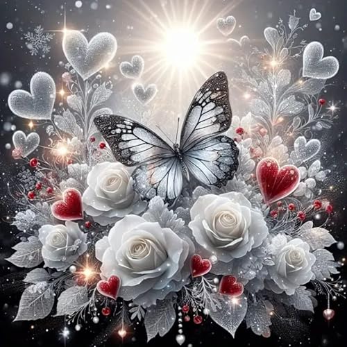 Arttoplus Butterfly Diamond Art Kit 14x14" for Adults