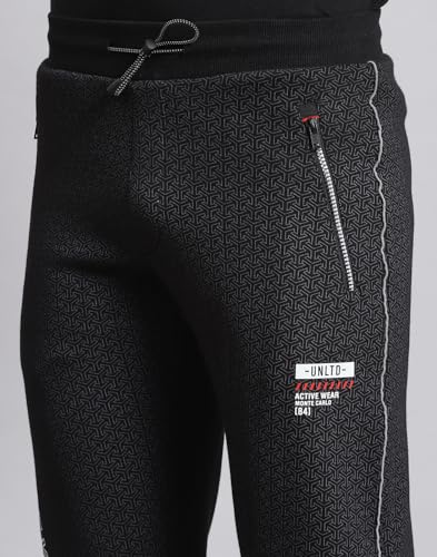 Image of Monte Carlo Men's Mid Rise Self Design Regular Fit Lower (223061528)