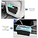 HUWANDE Multi-Function Car Trash Can, Small Door Organizer, Leather Front Seat Back Storage Box (Black)