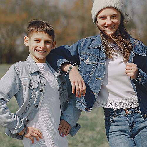 Compass Bracelets For 2 Best Friends Boys Bracelets For Friends Son And Daughter Bracelets From Mom/Dad, Adjustable Waterproof Rope Paracord Bracelets, Couple Bracelets For Boyfriend And Girlfriend From Smilebelle #TOP4
