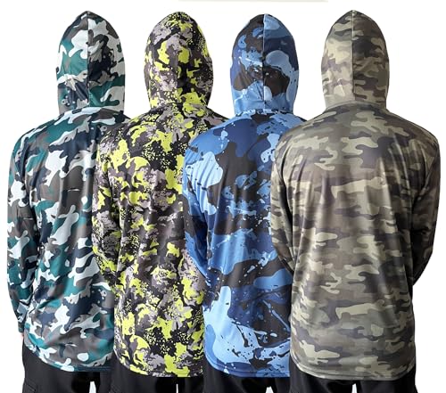 NY GOLDEN FASHION Men UPF 50+ Fishing Hiking Workout Active T-Shirts Lightweight Long Sleeve Shirts with Hood4