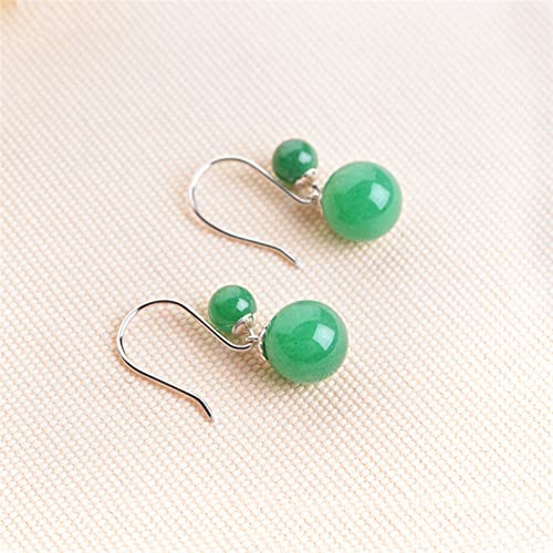 Pendientes de plata 925 EKSED collares redondos retro para mujer 6