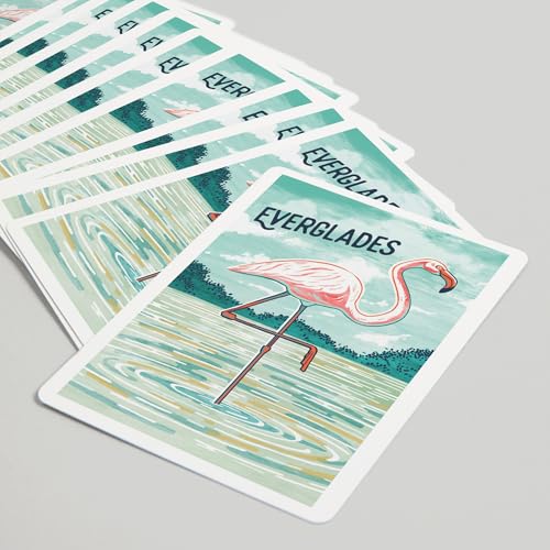 Baraja de Póker Everglades Florida Flamingo 52 Cartas miniatura 5