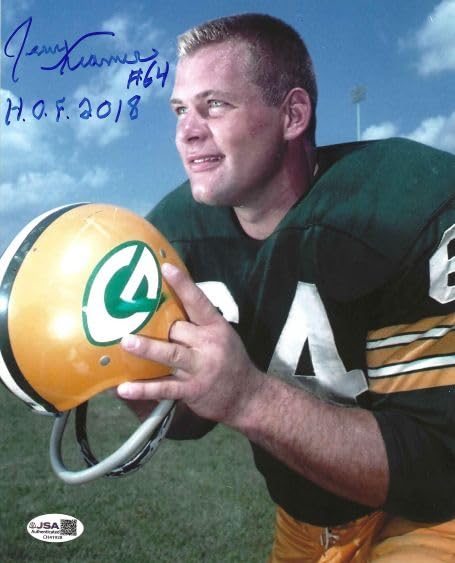 Autographed Jerry Kramer 8x10 Green Bay Packers Photo JSA