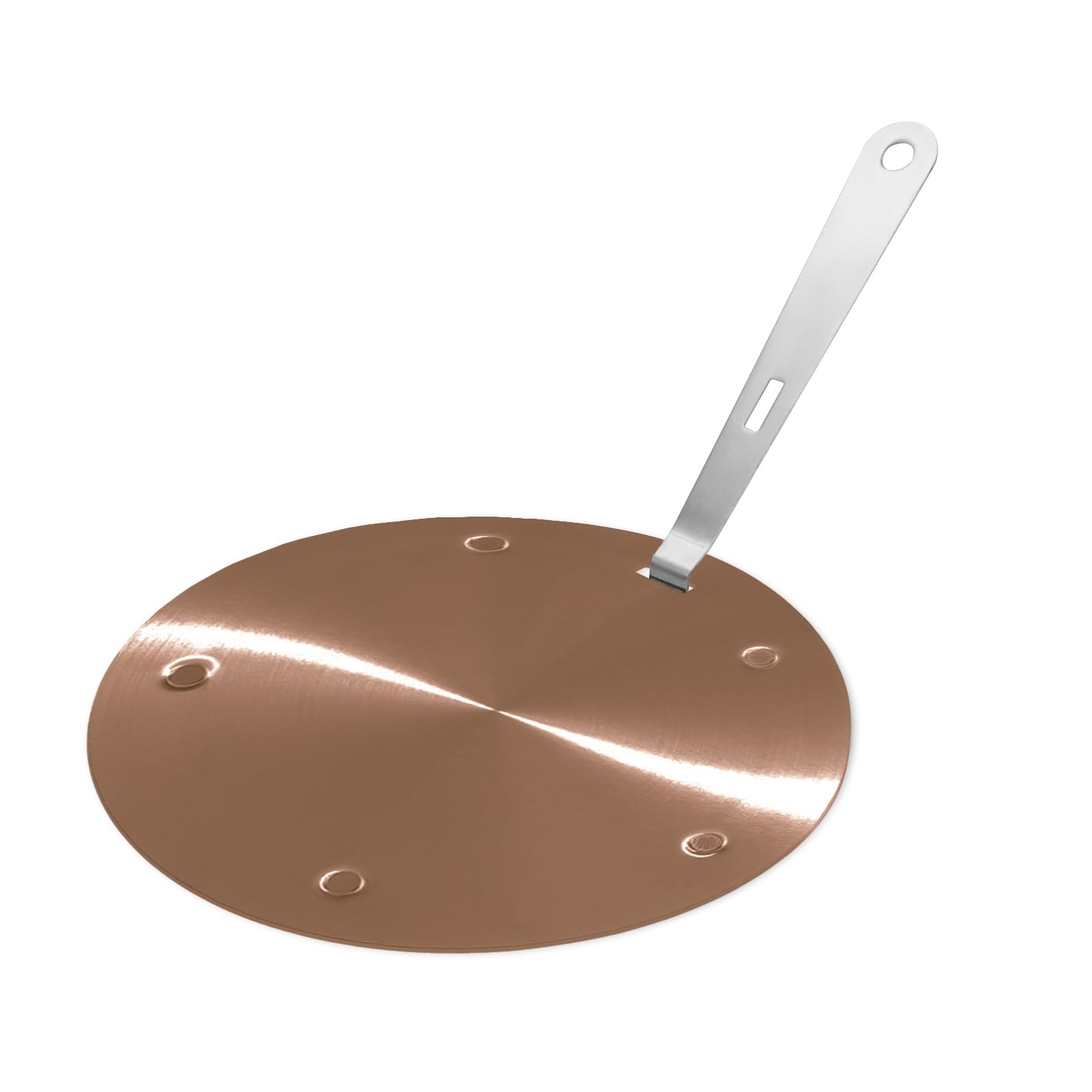 BigKing Piastra di Diffusione di Calore 16cm, Adattatore di Induzione, Disco convertitore di Piastra di Cottura a Induzione con Maniglia Rimovibile Isolante (Oro rosa)