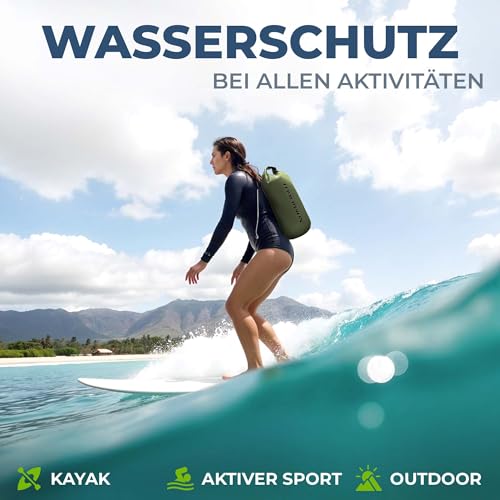 Ultraleichter Nordlight Dry Bag Wasserdichter Packsack (5 L) – Bild 4