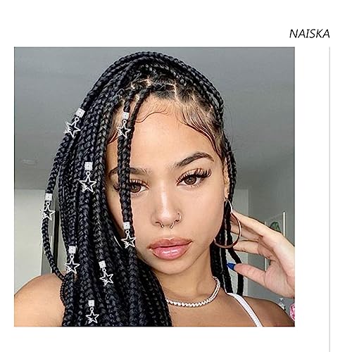 Pinzas para cabello con diseño de estrella plateada, pack de 10 miniatura 7
