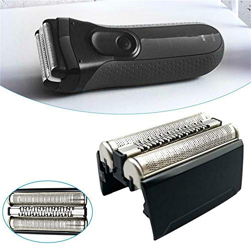 Andoer Substituição da lâmina de barbear e cartucho da cabeça do aparador do aparador para Braun Sér