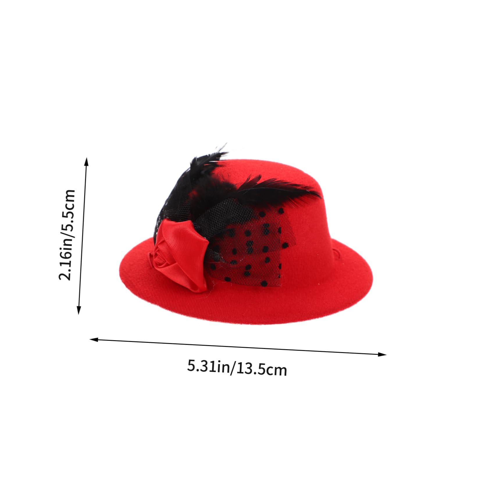 HANABASS Decorative Bowler Hat for Dogs and Cats Wear Resistant Pet Accessory for Parties and Photoshoots Durable and Comfortable Design Suitable for Pets