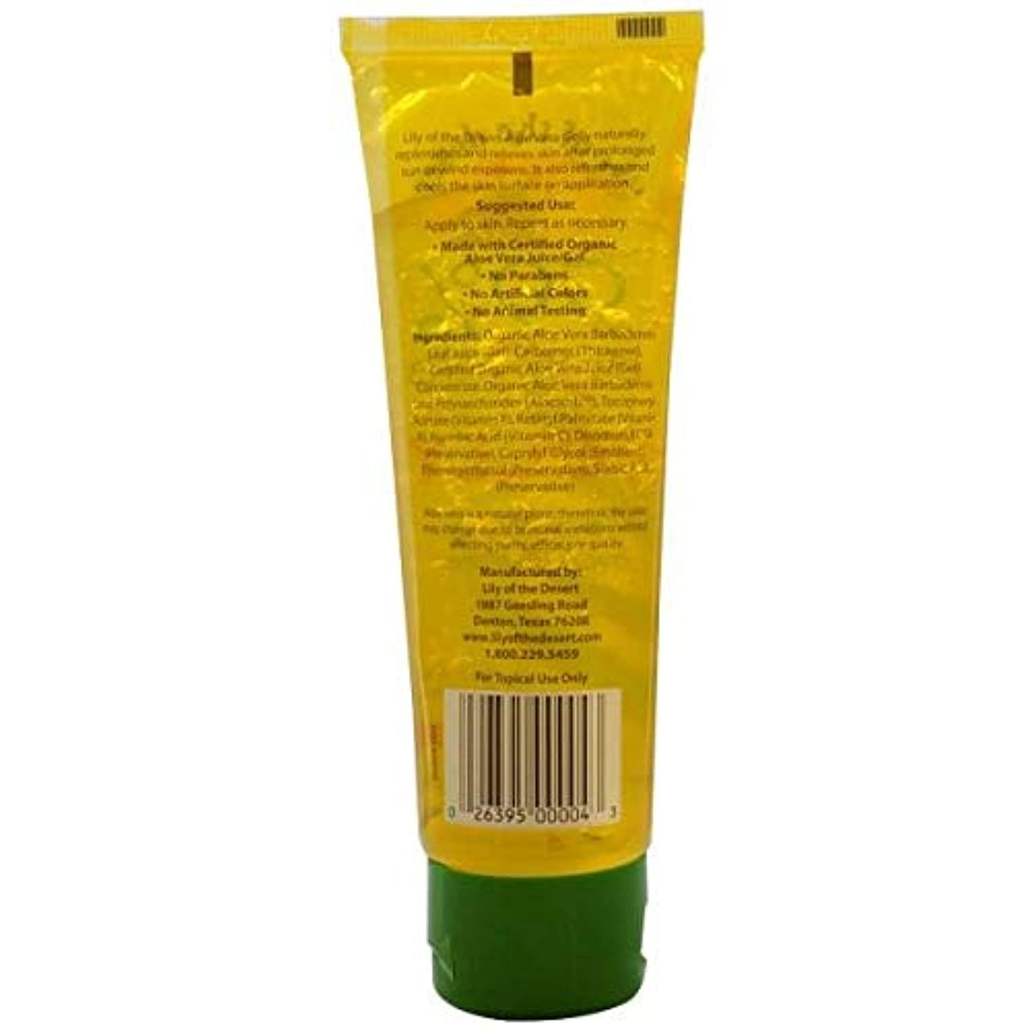 Lily of The Desert Aloe Vera Gelly Soothing Moisturizer, 4 Ounce